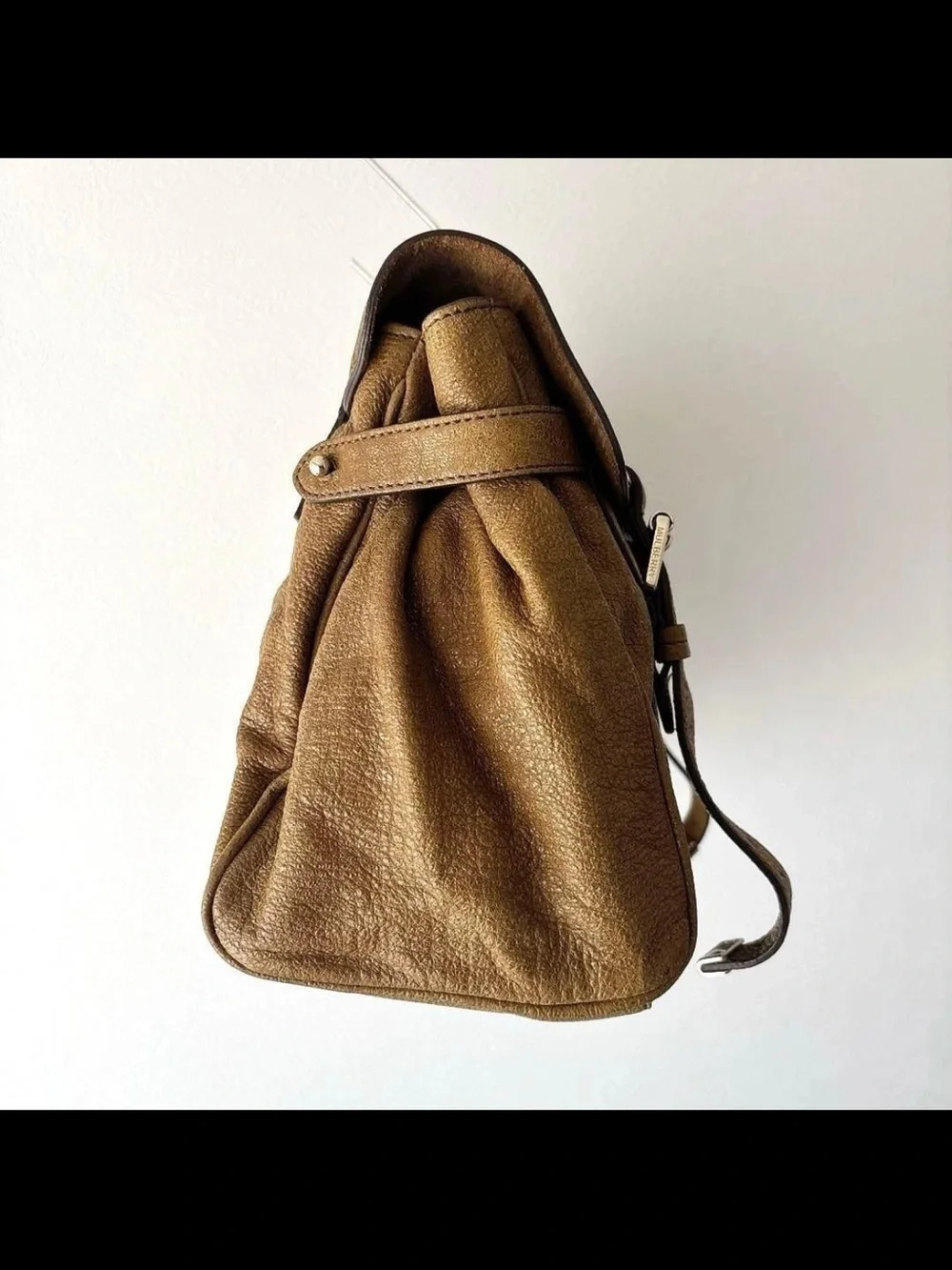 Mulberry Olive-Brown Leather Bayswater Satchel with Brushed Gold Hardware